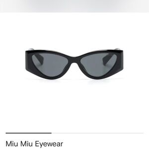 Miu Miu Black Cat-Eye Sunglasses
